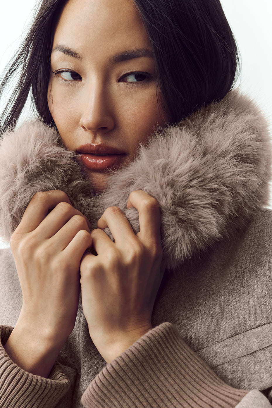 Wollmischgewebe Bunny Slope Jacke – Alpine Cocoa Heather