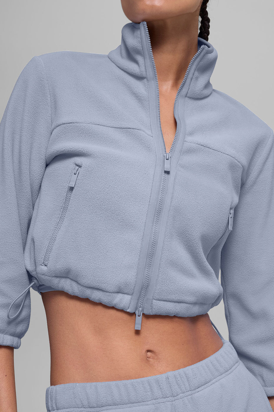 Polar-Fleece-Jacke „Retreat“ in verkürzter Passform – Winterfrost