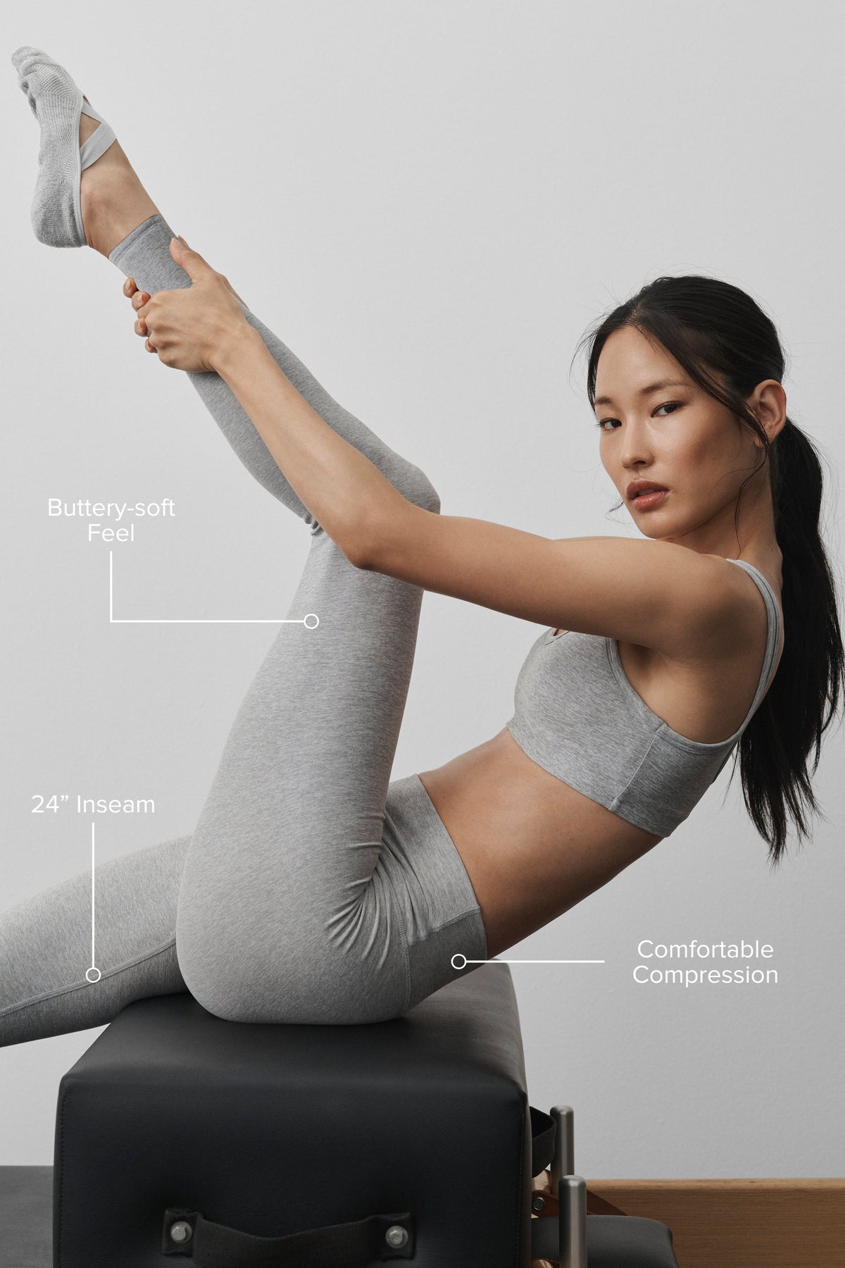 Alosoft High-Waist 7/8 Highlight Leggings – Vintage Athletic Heather