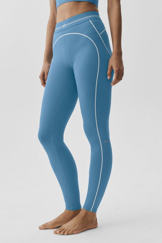 Airbrush High-Waist Heart Throb Legging – California Blau/Weiß