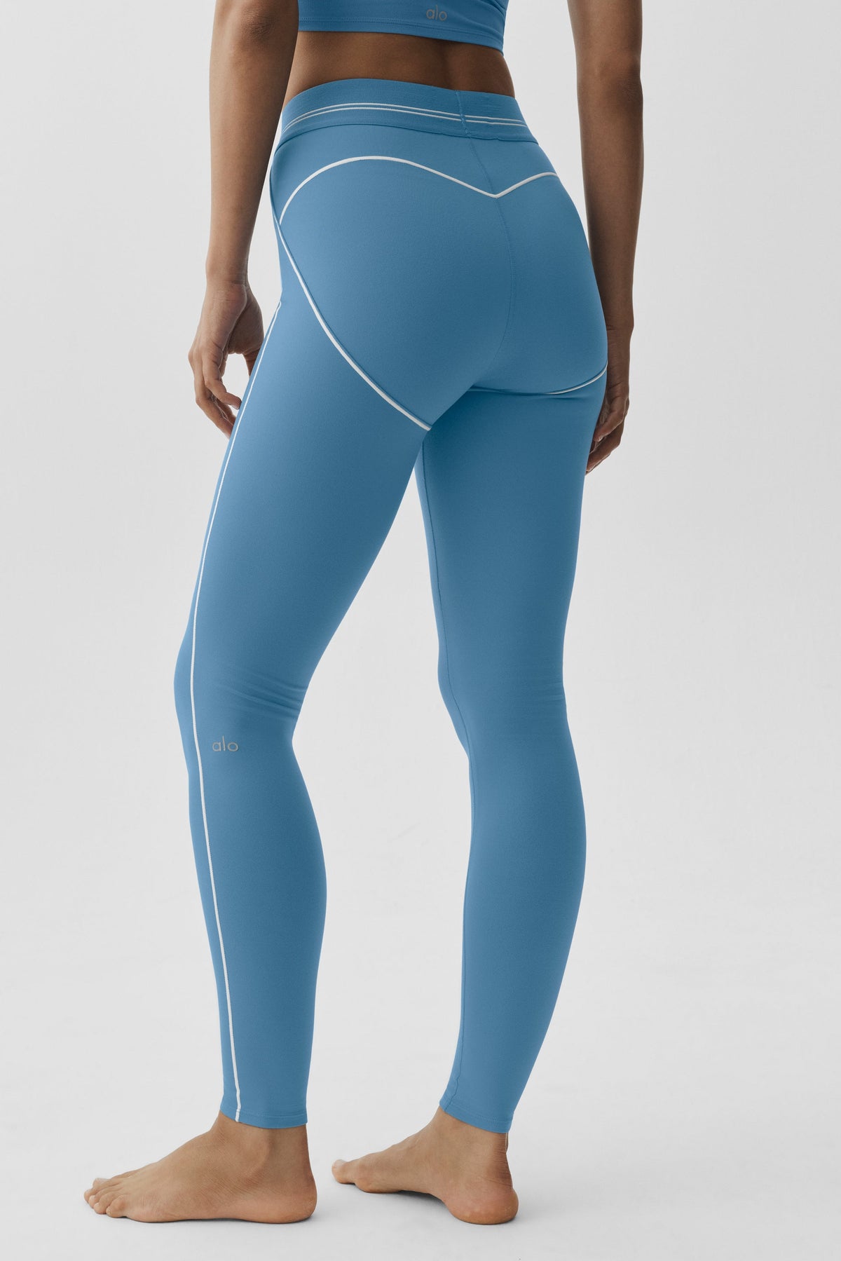 Airbrush High-Waist Heart Throb Legging – California Blau/Weiß