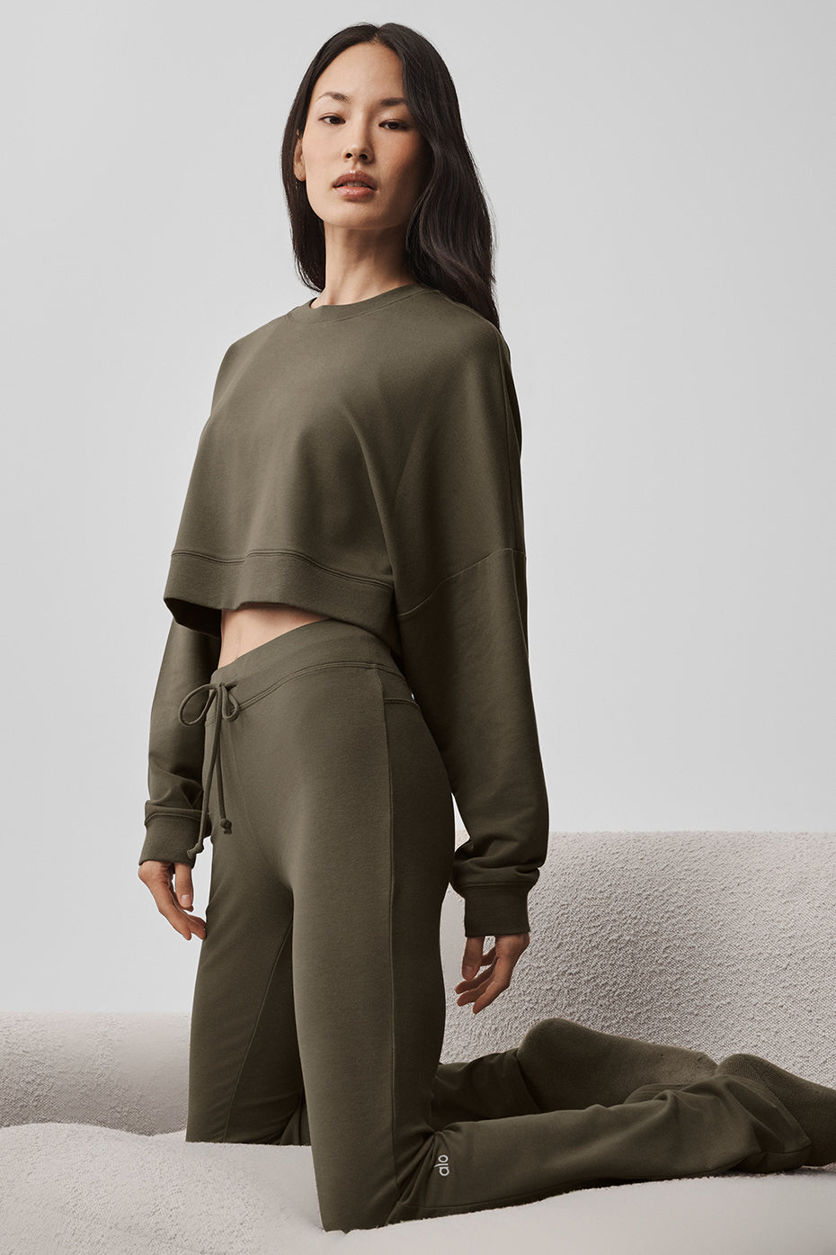 Sway Bootcut Sweatpant - Olive Tree