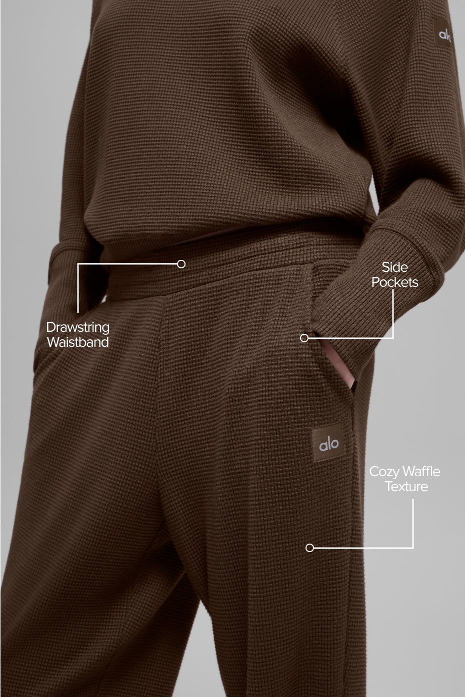 Waffle Weekend Escape Jogger – Espresso