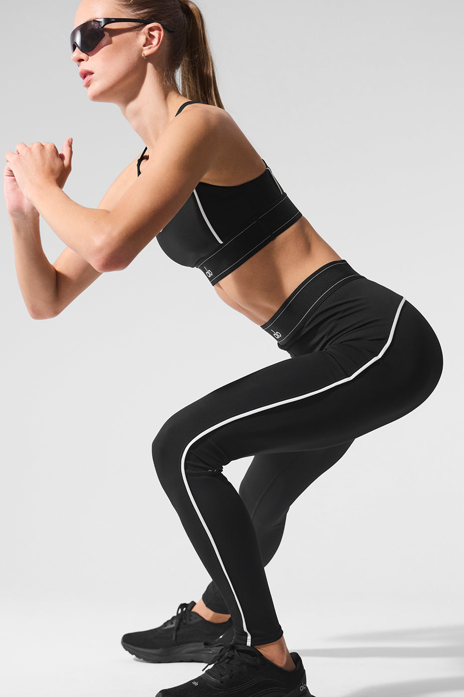 Airlift High-Waist Suit Up Legging – Black/White