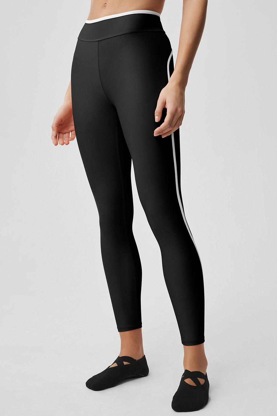 Airlift High Waist Charger 7/8 Leggings – Schwarz/Weiß
