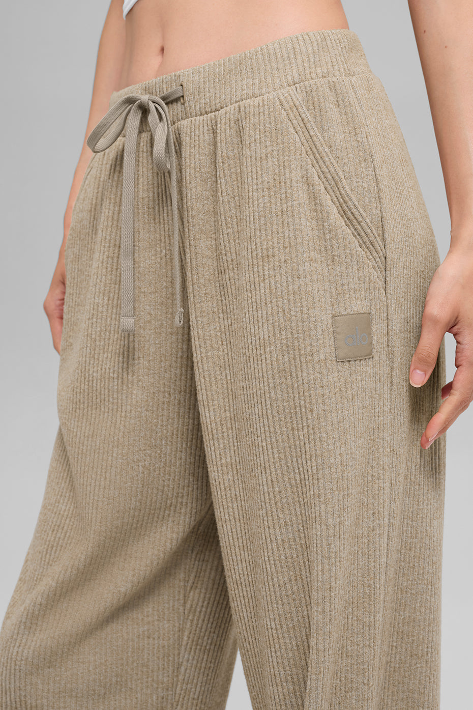 Muse Wide Leg Pant - Gravel Heather