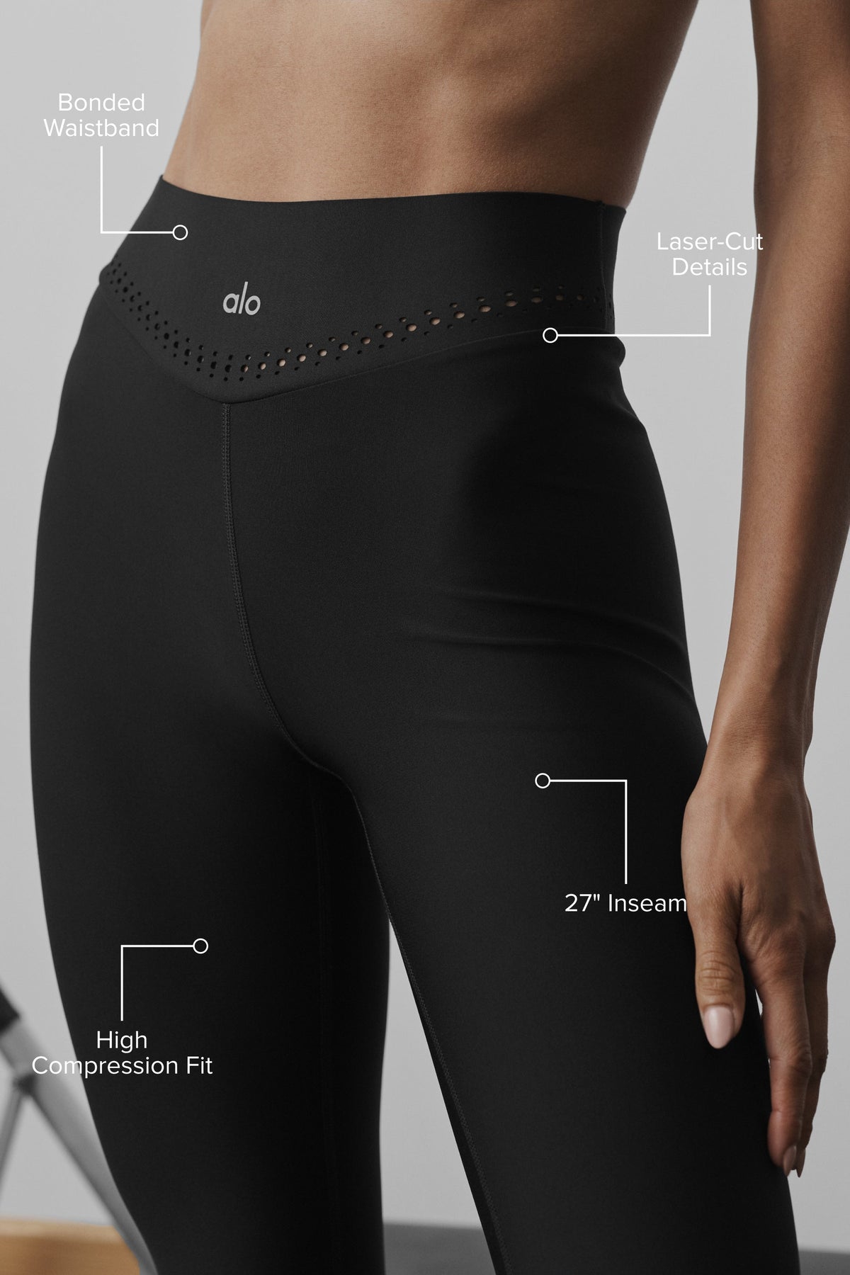 Airlift High-Waist Superstar Legging – Schwarz
