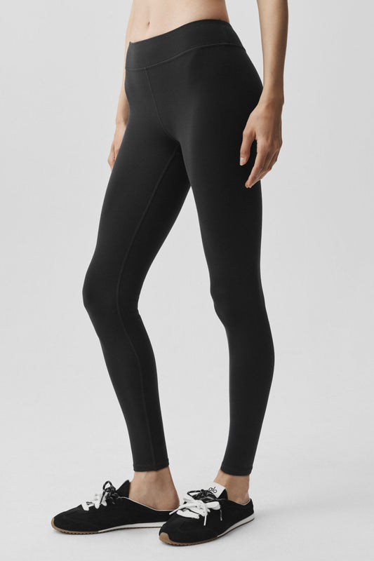 Airbrush Mid-Rise 7/8 Legging – Black