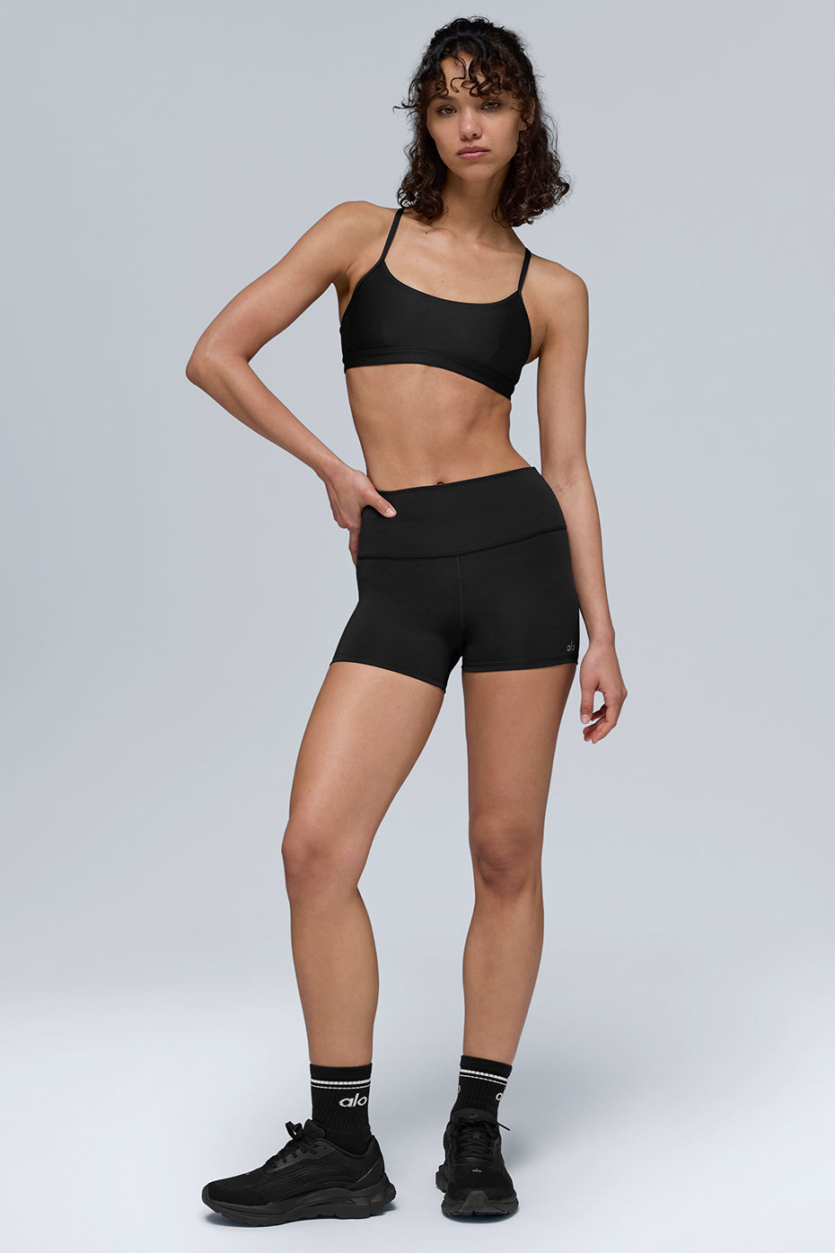 3" High-Waist Airlift Short - Black