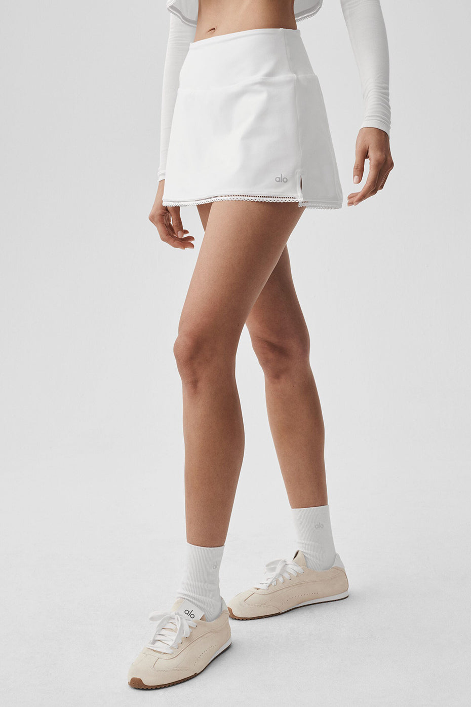 Affection Tennis Skirt - White