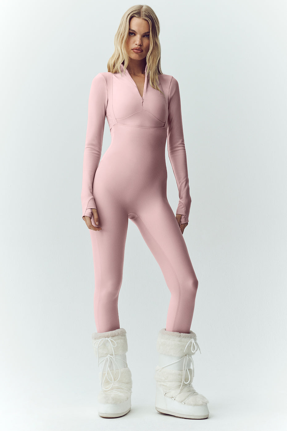 Airlift Winter Warm Ski Time Bib - Pink Champagne