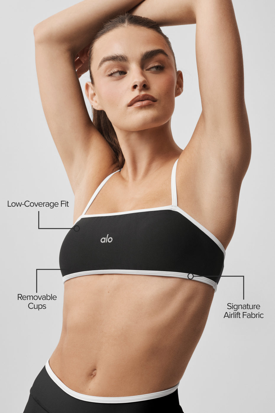 Airlift Charger Bra – Schwarz/Weiß